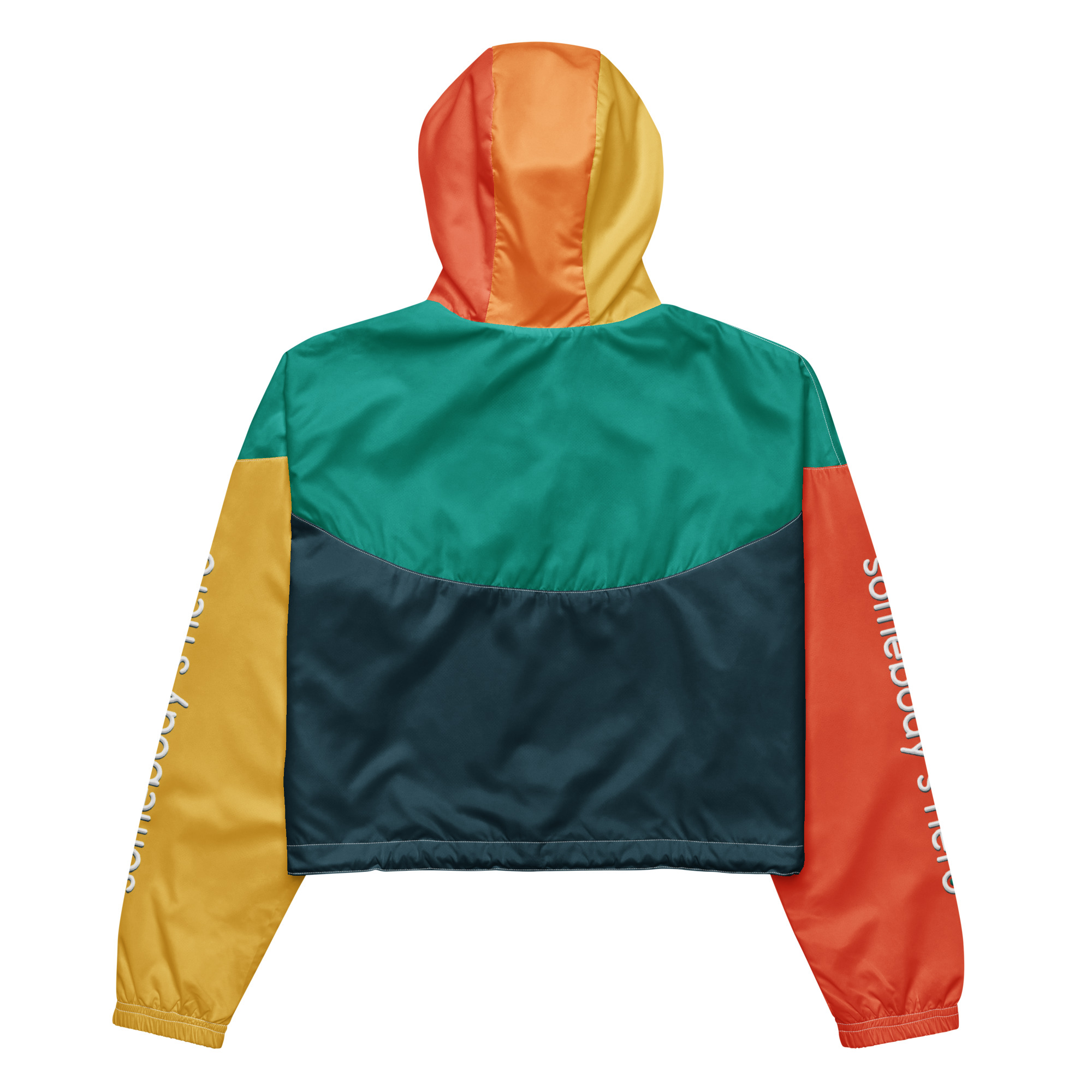 all over print womens cropped windbreaker white back 6661f2d59ce63