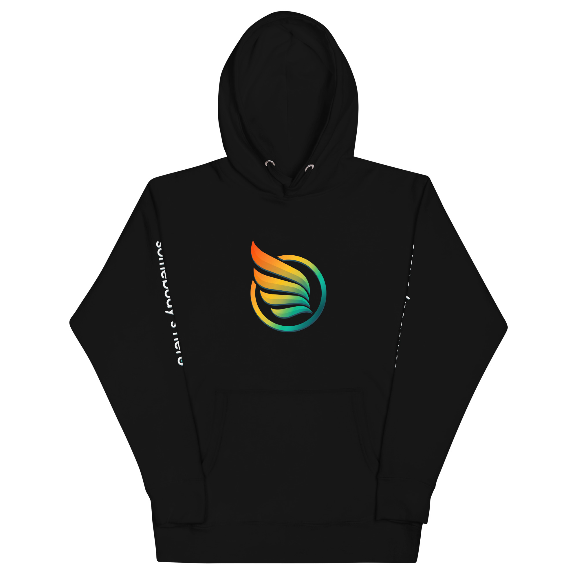 unisex premium hoodie black front 66dc9a3000086