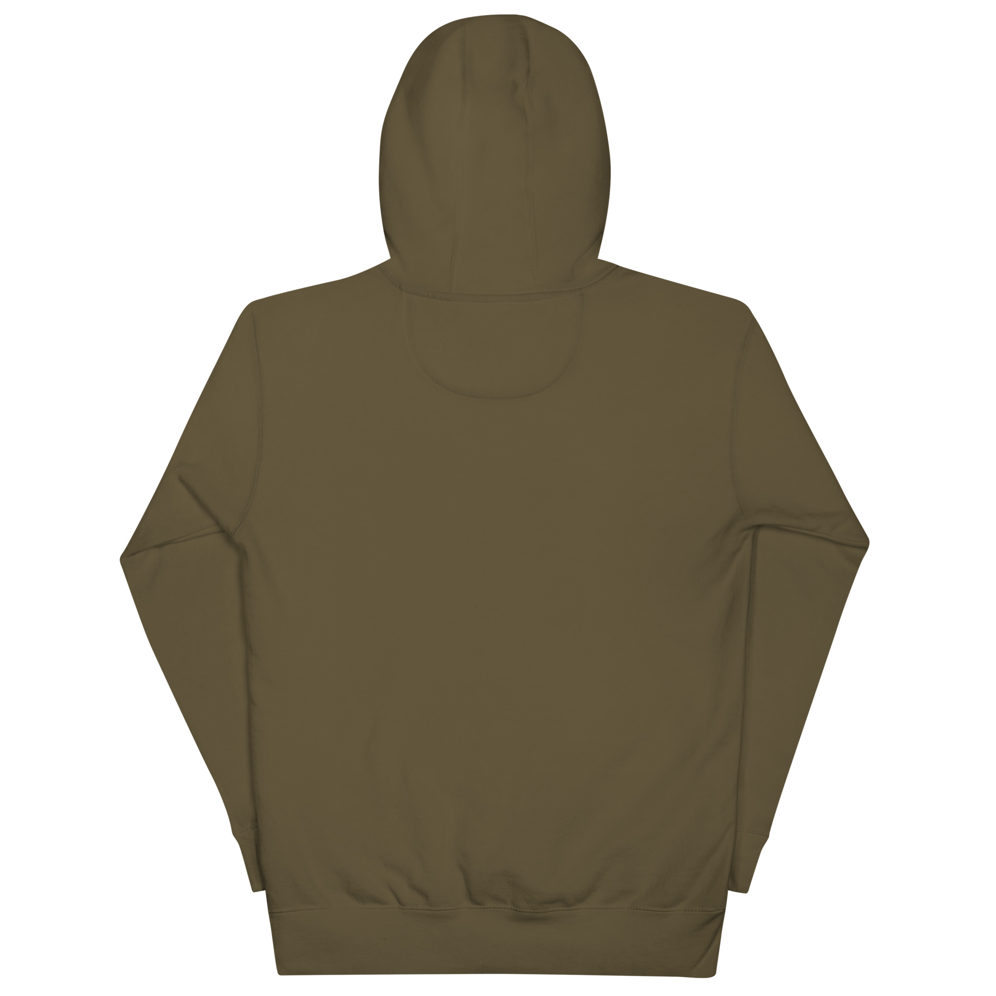 unisex premium hoodie military green back 66dc9a30a0cfa
