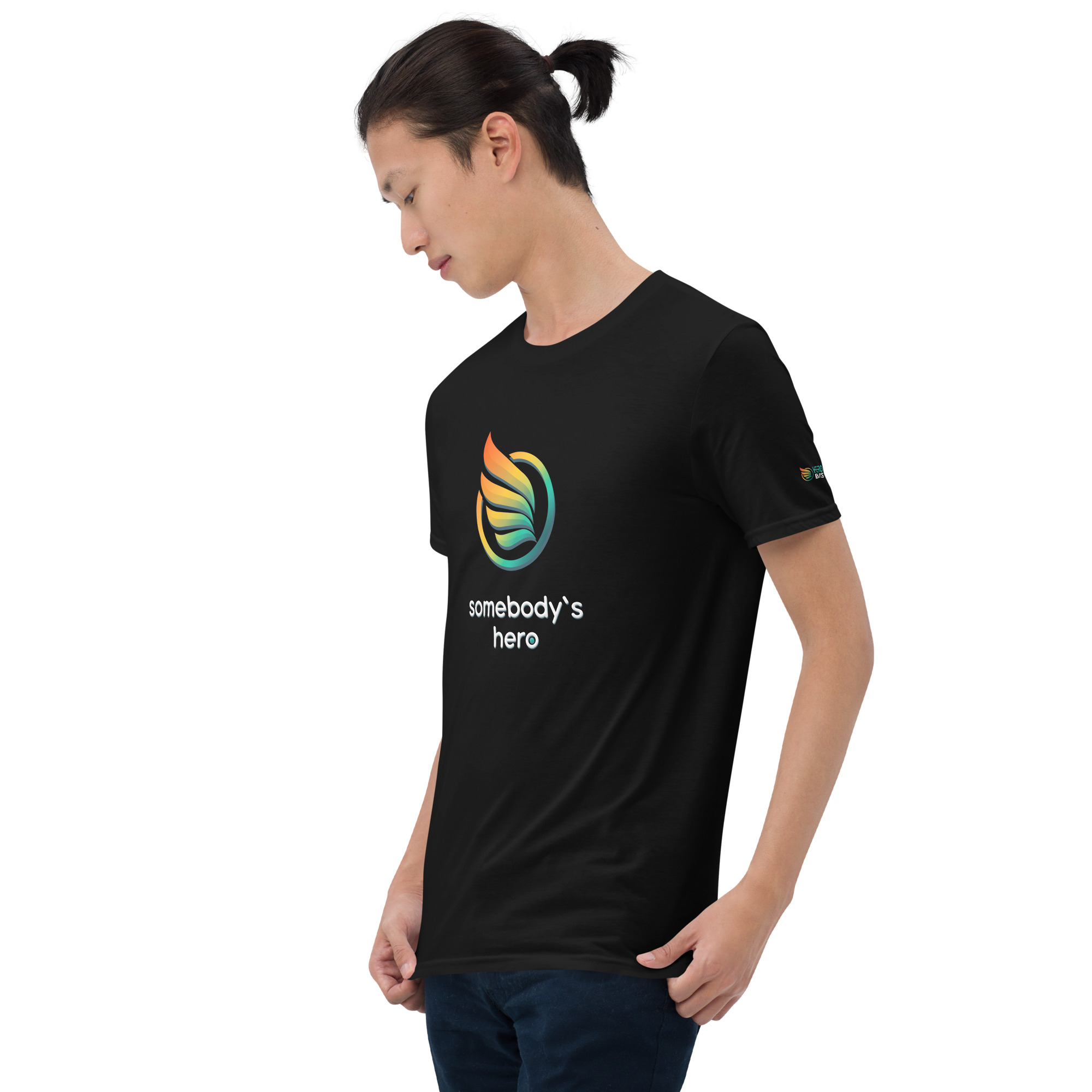 unisex basic softstyle t shirt black left front 67143411490d8