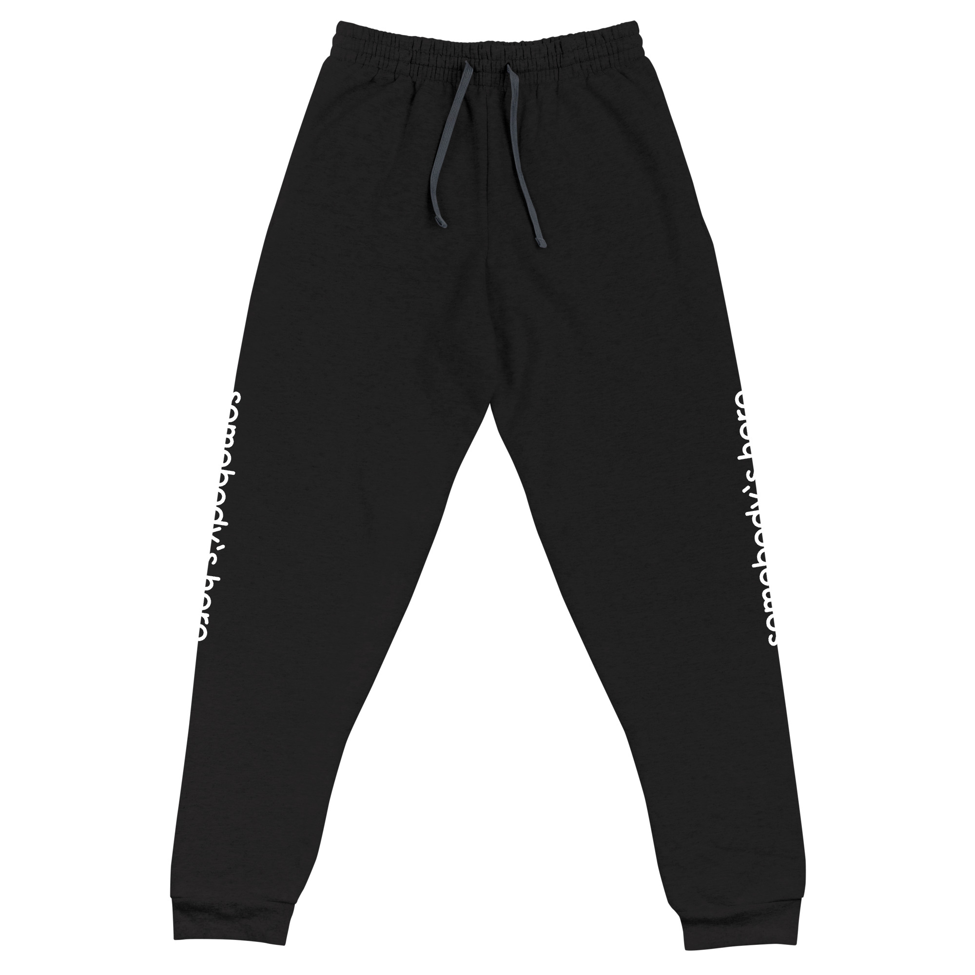 unisex joggers black front 6705ad7a0a46e