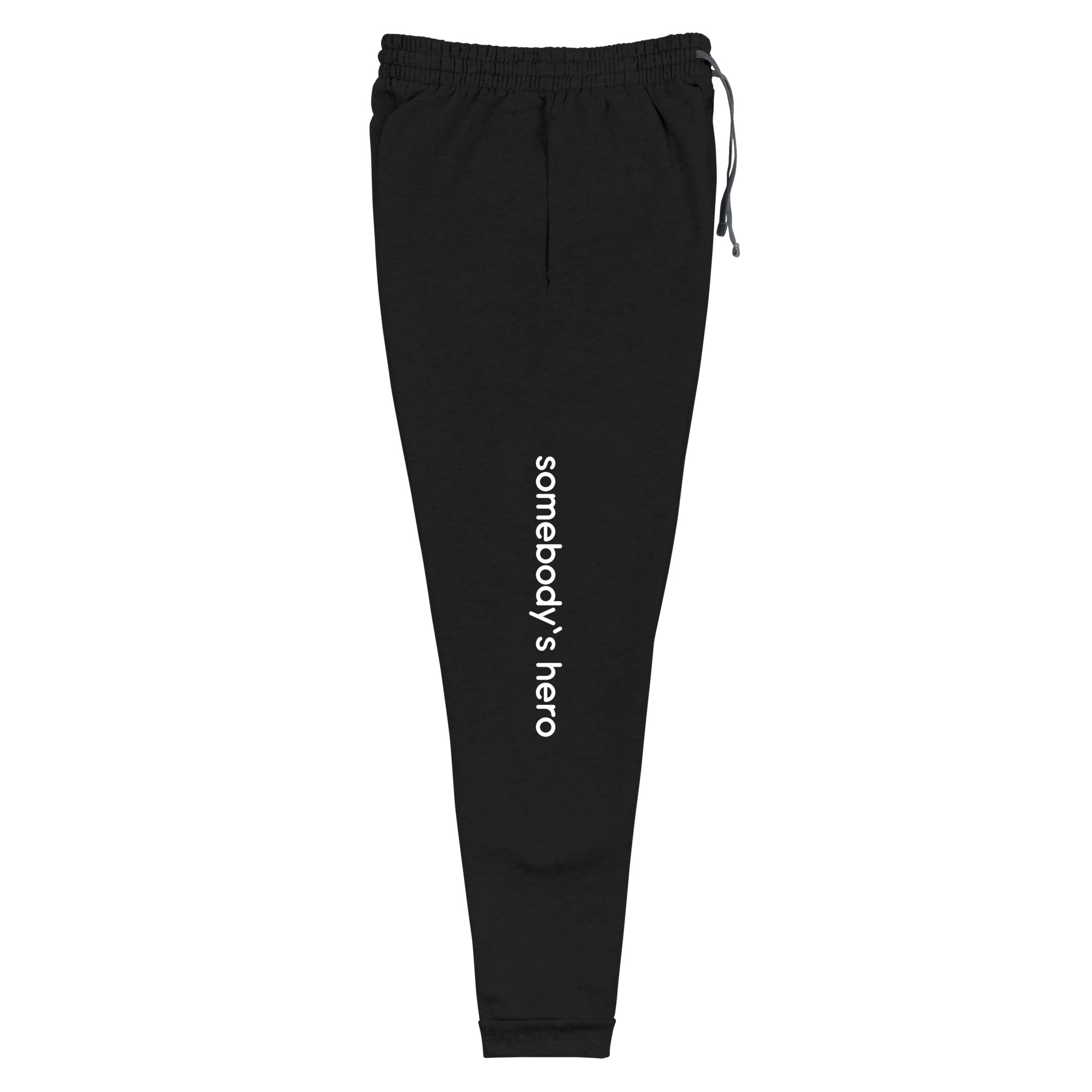unisex joggers black right leg 6705ad7a0a89d