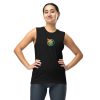 a woman in a black hero in training sleeveless tee