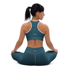 a woman sitting on the floor wearing a Hero Basics Women's Sports Bra and Yoga Leggings
