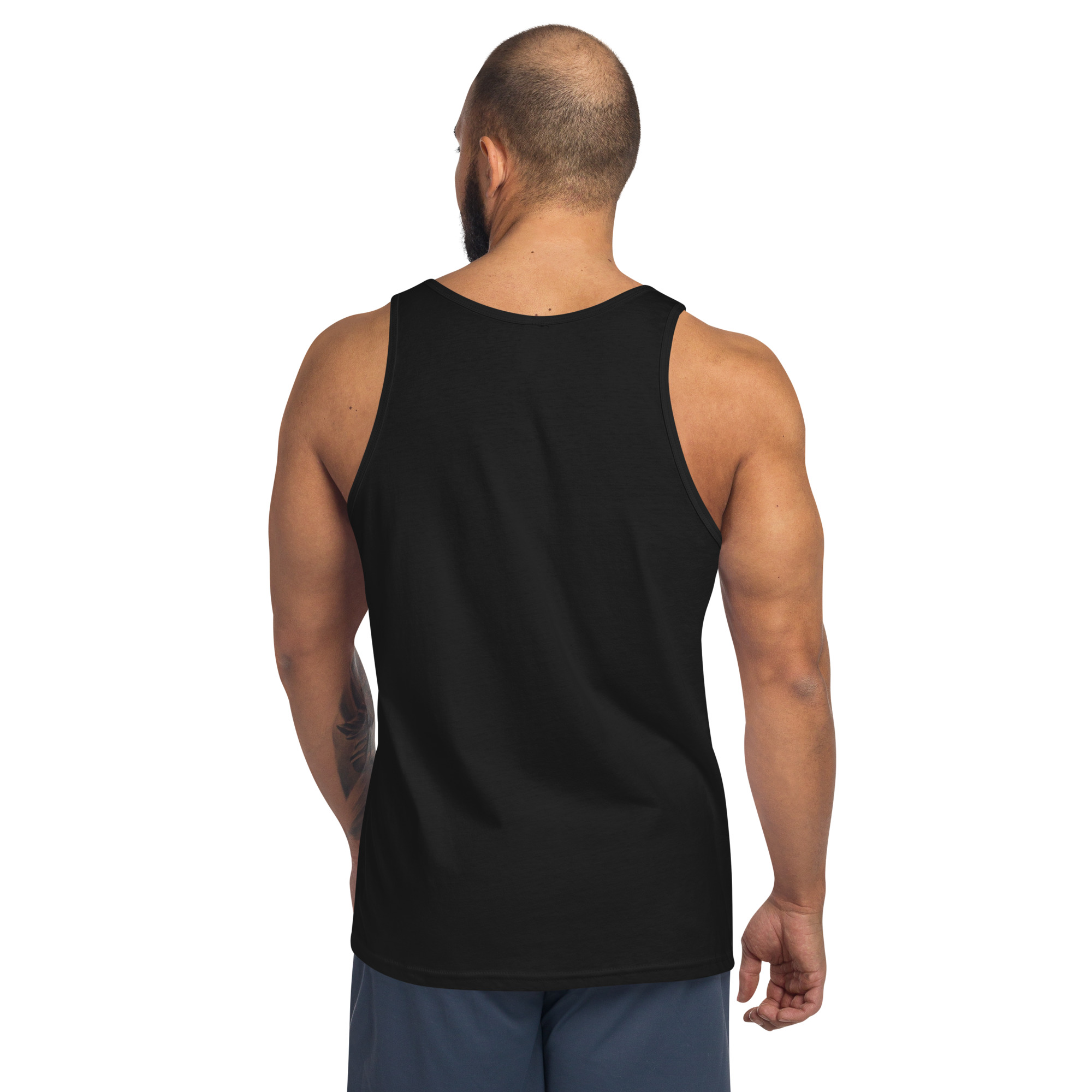 mens staple tank top black back 6854a6383d049