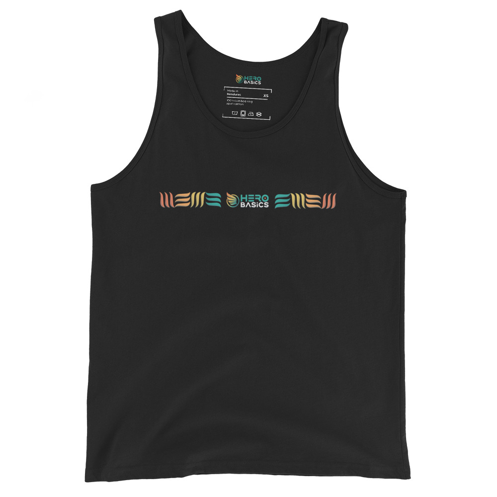mens staple tank top black front 6854a6383c1b8