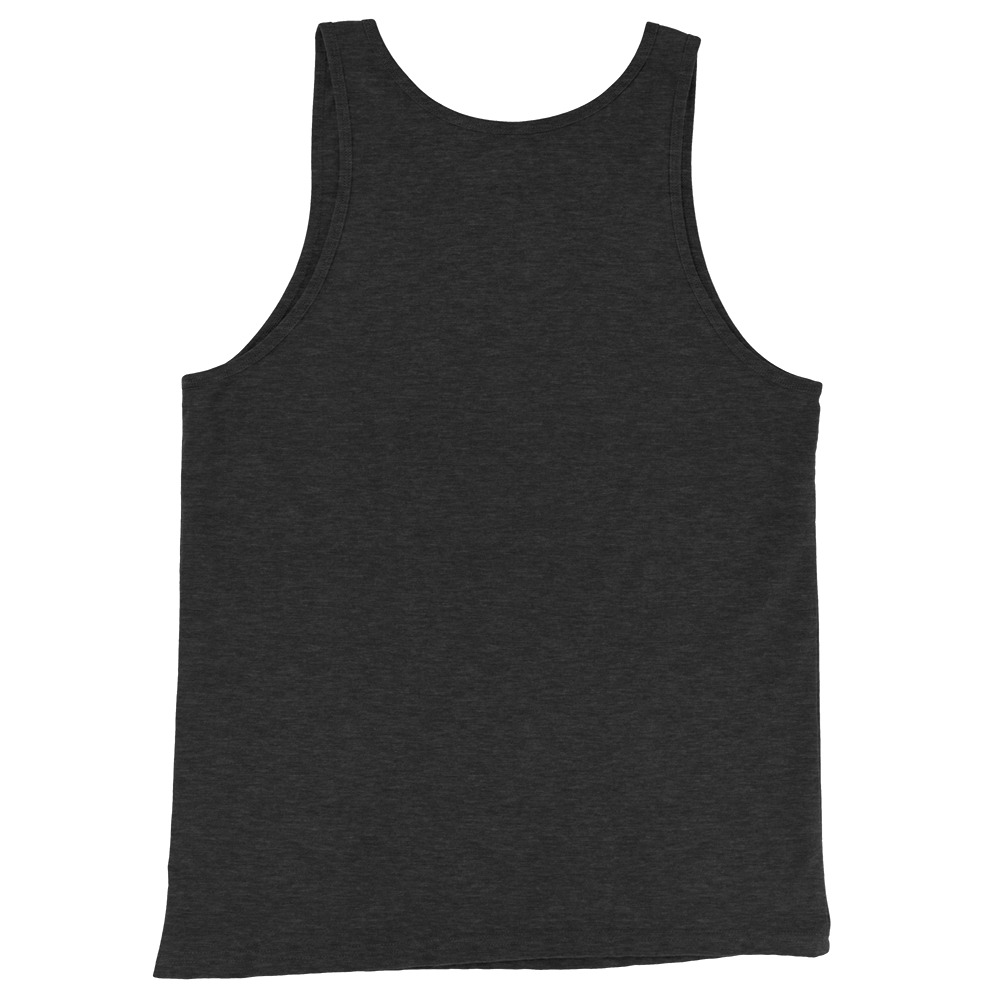 mens staple tank top charcoal black triblend back 6854a6384215d