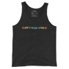 mens staple tank top charcoal black triblend front 6854a6384188b