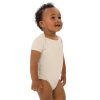 baby boy wearing a hero basics organic cotton baby bodysuit