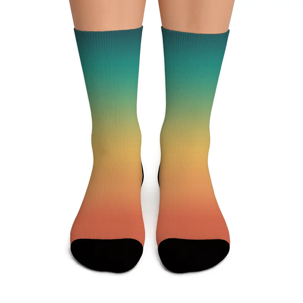 a person's legs wearing hero in training unisex crew socks