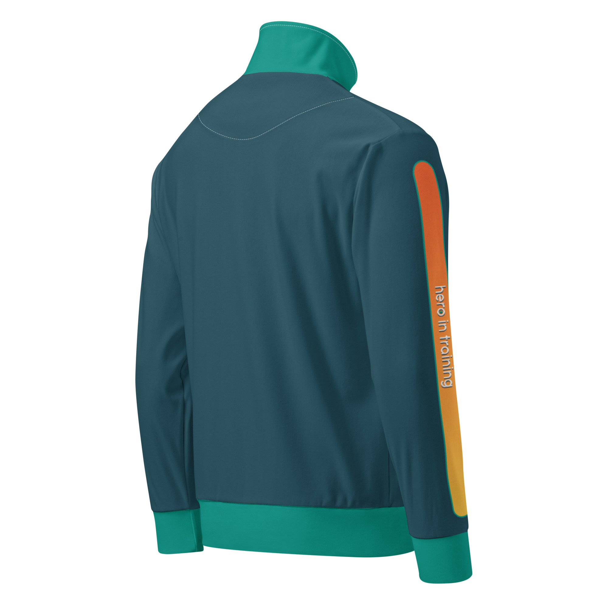 all over print recycled unisex track jacket white right back 68a51f8628843